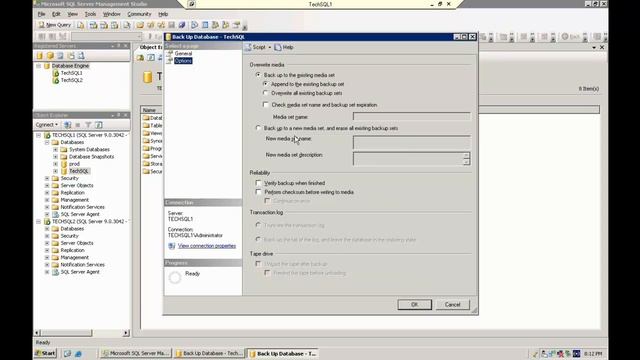 Microsoft SQL Server - Backup Database смотреть онлайн