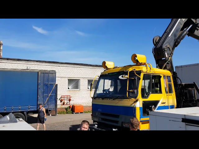 Манипулятор.грузим генератор в фуру. смотреть онлайн