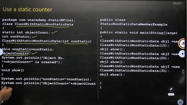 Static keyword in Java | Static blocks | L:24 | Java | Ravindrababu Ravula смотреть онлайн
