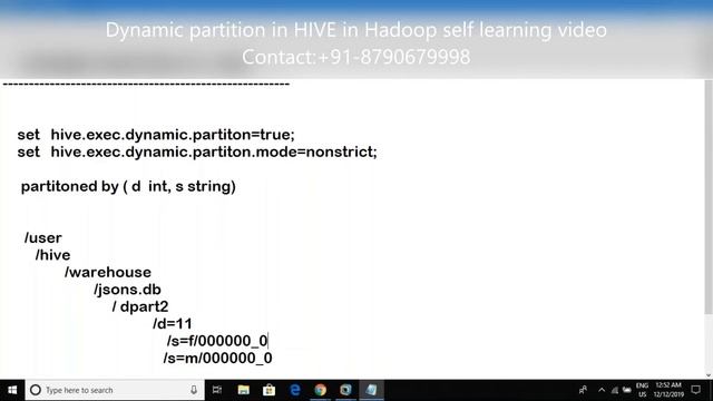 Big data Hadoop | Hadoop dynamic partition self learning video смотреть онлайн