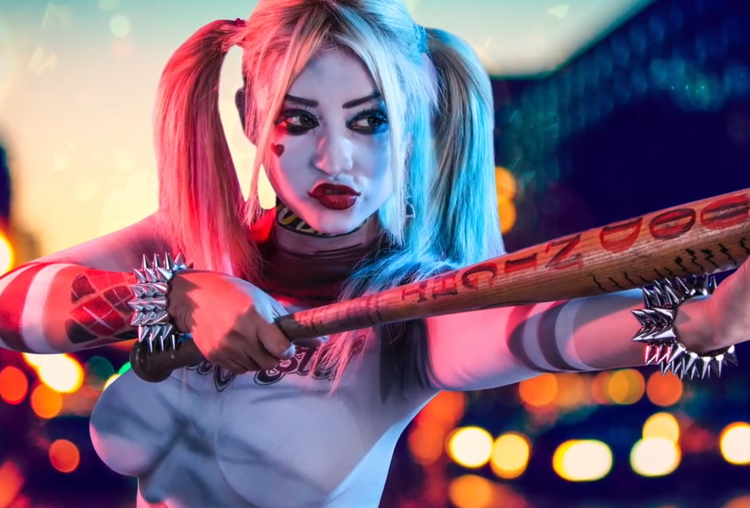Боди Пейнт Косплей | Body Paint Cosplay - Harley Quinn DC Comic