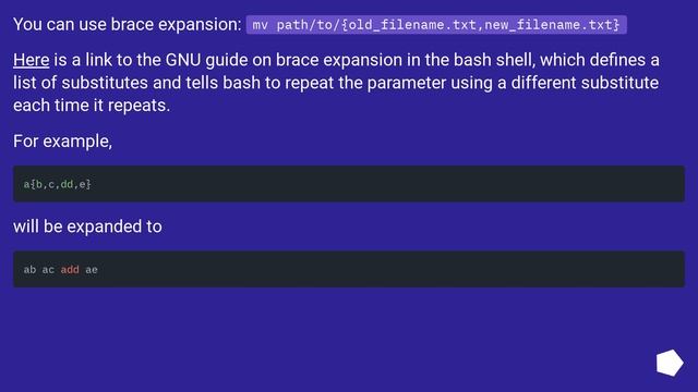 In bash, how can I rename a file without repeating the path? смотреть онлайн
