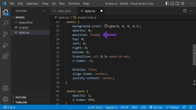 Build a Popup with JavaScript | 1-Minute Tutorial смотреть онлайн