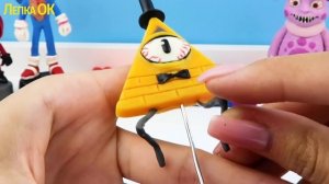 Микки Маус FNF и Билл Шифр из Творения Тревора Хендерсона. Лепим фигурки из пластилина с Лепка ОК