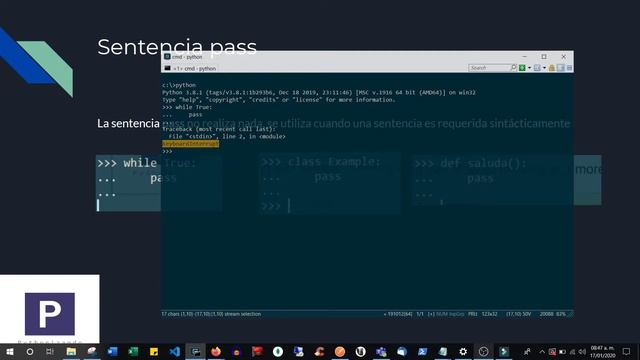 Curso Python 3 | 17-Sentencia pass смотреть онлайн