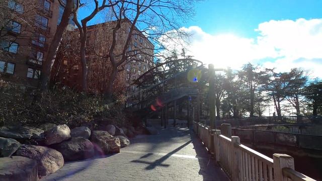 Battery Park Walking Tour - Manhattan, New York (4K, Real Sound) смотреть онлайн