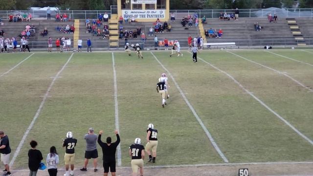 Matthew Simmons (Class of 2024) at safety makes a good read and gets the interception смотреть онлайн