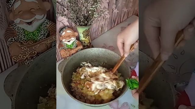 Гречка с куриными желудками смотреть онлайн