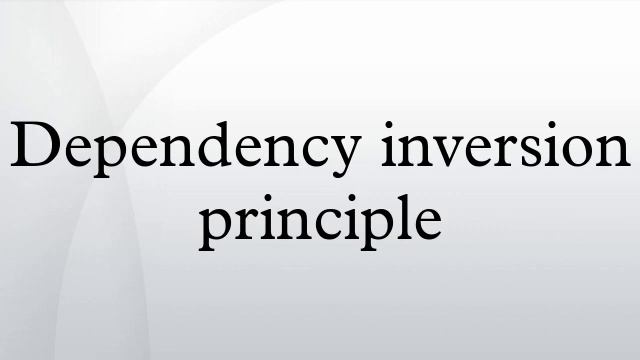 Dependency inversion principle смотреть онлайн
