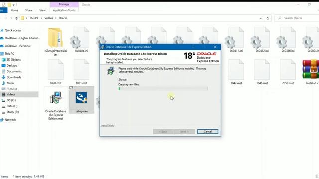 Install Oracle Database Server Express Edition 18c on your computer смотреть онлайн