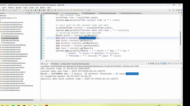9.0 Date and Time API in java 8 | java 8 Date and Time API | Example programs for Date and Time AP смотреть онлайн
