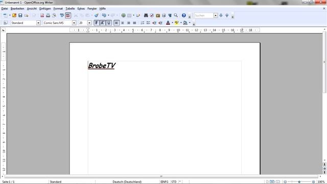 Open Office Tutorial #2 [German]- Textdokument anlegen. смотреть онлайн