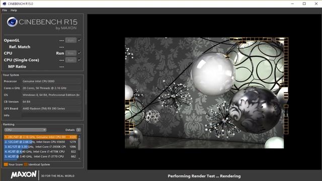CinebenchR15 2x Xeon 2690 v4 @2.55GHz ES смотреть онлайн