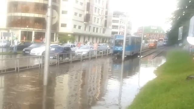 Наводнение (потоп) в Краснодаре на Вишняках 2013 смотреть онлайн