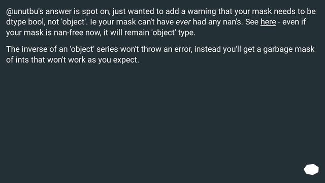 How can I obtain the element-wise logical NOT of a pandas Series? смотреть онлайн