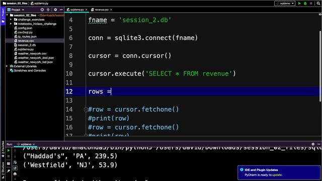 2.4: SQL Selects from Python смотреть онлайн