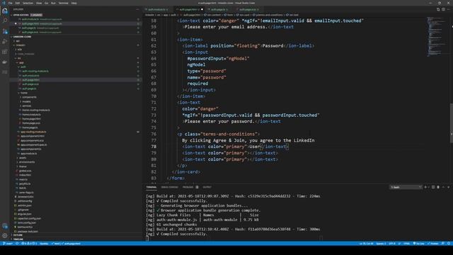 Ionic Angular Authentication | Login and Signup Page смотреть онлайн