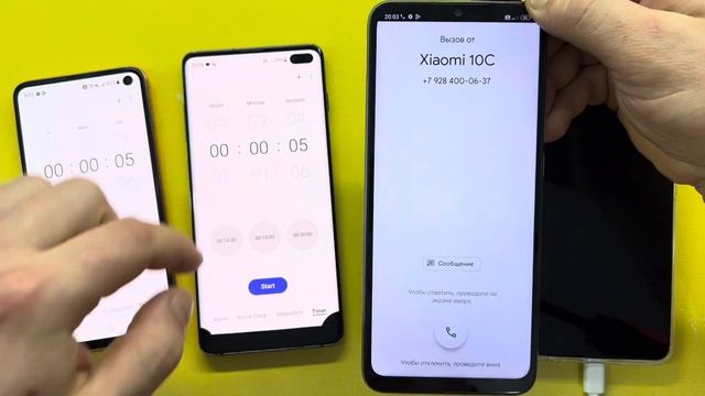 Samsung Galaxy S10e + Samsung S10plus + Xiaomi Redmi 10C Incoming Calls/ TECNO Go 2024 Outgoing Cal смотреть онлайн