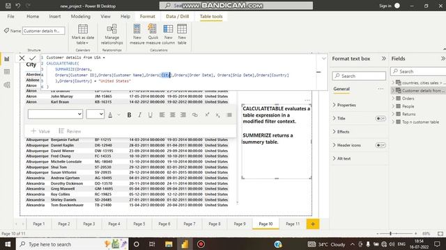 7) Use of #calculatetable and #summarize function. смотреть онлайн