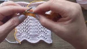 ? УЗОР спицами  - ХВОСТ ПАВЛИНА ажурный УЗОР для ЖЕНСКИХ моделей ?? Knitting pattern