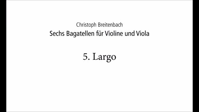 Sechs Bagatellen Für Violine Und Viola
