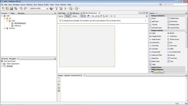 NetBeans - Palette Window смотреть онлайн