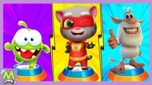 Говорящий Том против Ам Няма и Говорящего Бубы.Гонка Мультгероев.Кто Быстрее и Круче