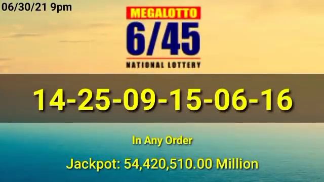 9pm PCSO Lotto Result Today June 30, 2021 2D 3D STL ez2 Swertres 4D 6/45 6/55 смотреть онлайн