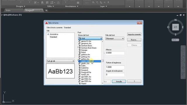 Font standard di AutoCAD смотреть онлайн