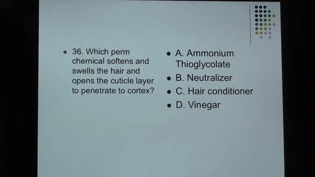(25) Cosmetology: Perm Test questions for state board written exam смотреть онлайн