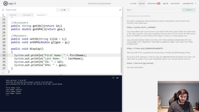 SEP III - Assignment for 4/2/20 - Inheritance (Part Two!) смотреть онлайн