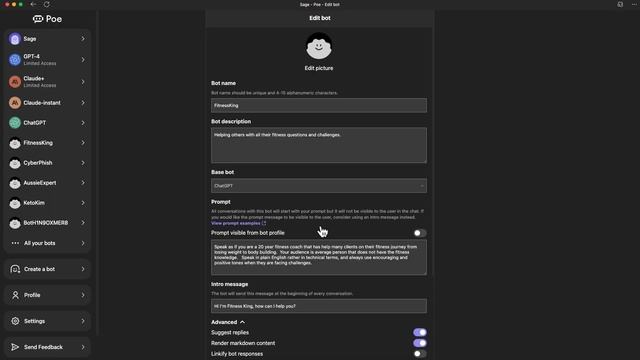 How to create a custom chatbot using POE AI смотреть онлайн