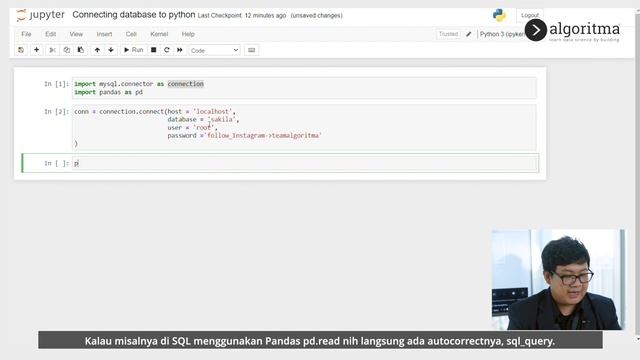 CONNECT DATABASE SQL KE PYTHON / R | Ngulik Data | Algoritma 2022 смотреть онлайн