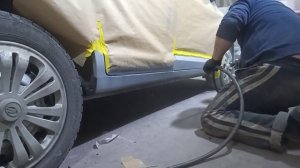 покраска ржавых порогов