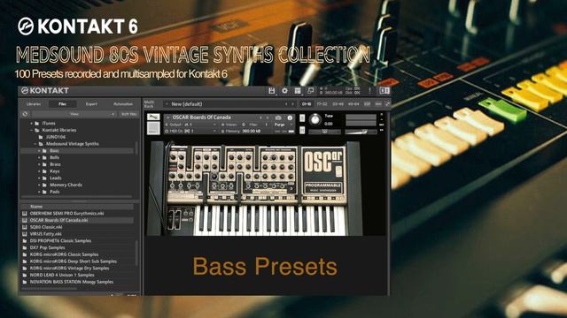 Medsound 80s Vintage Synths Collection for KONTAKT 6 смотреть онлайн