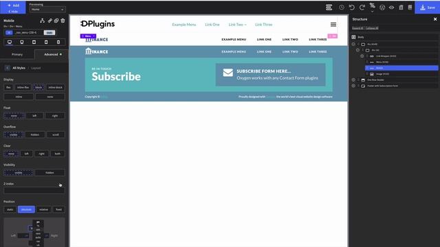 Mobile Menu in Oxygen Builder смотреть онлайн