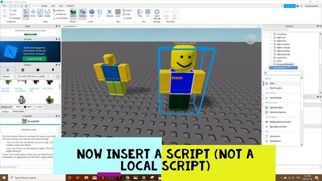 How to make an enemy npc on roblox studio (Read Description) смотреть онлайн