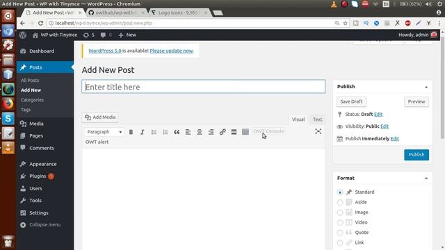 Learn Wordpress Plugin with TinyMCE Editor Beginners Tutorial (#3) Setting Options to TinyMCE Butto смотреть онлайн