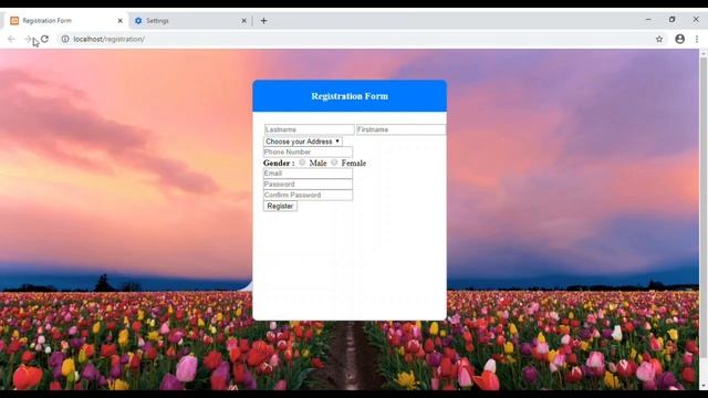 PHP Registration form смотреть онлайн