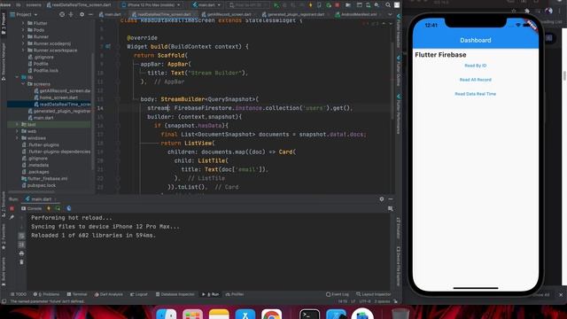 7. Flutter Firebase - Read Real-Time Data from Cloud Firestore using StreamBuilder смотреть онлайн