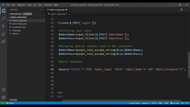 Secure Admin Login Page in PHP смотреть онлайн