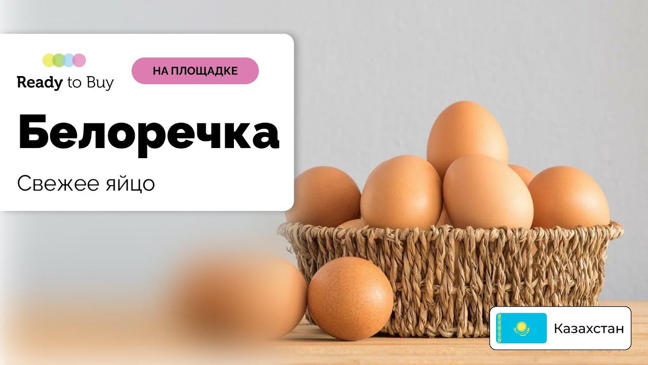 Свежее яйцо в магазине Белоречка, Казахстан на Ready to Buy смотреть онлайн