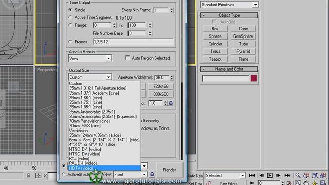 3D Studio Max - Tutorial - How to set an image / picture or video as the backgorund of a viewport смотреть онлайн