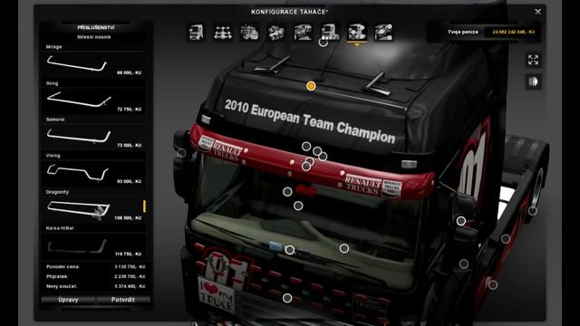 Euro Truck Simulator 2 Renault Premium Tuning 0.5 смотреть онлайн