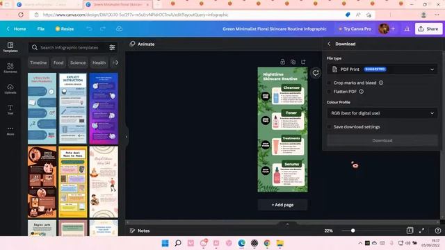 Easy Infographic Design Tutorial On Canva смотреть онлайн