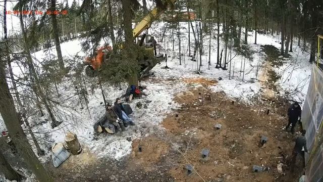 Монтаж модульного дома на участке. смотреть онлайн