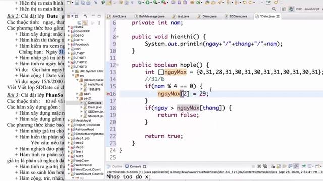 ThongNguyen ICT | Java - Bài tập Date - Nhập vào ngày - tháng - năm và xuất ra ngày đã nhập смотреть онлайн
