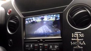 Штатная камера заднего вида Хонда Пилот на ГУ