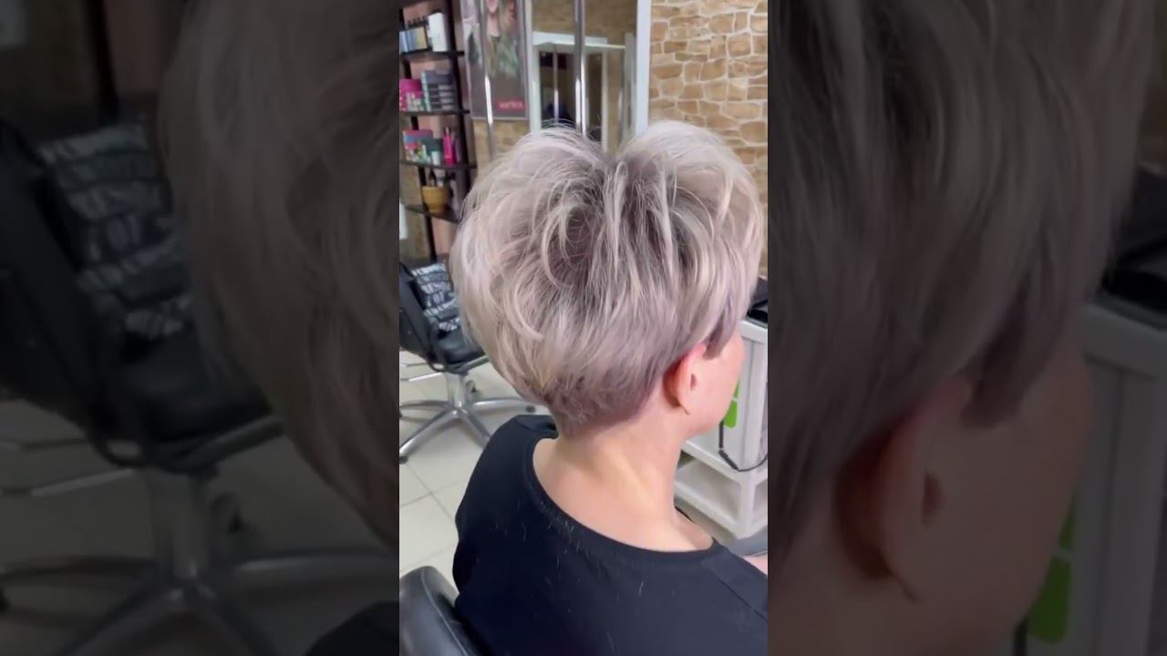 МОДНАЯ СТРИЖКА ПИКСИ ДЛЯ ДЕВУШЕК ЗА 50/FASHIONABLE PIXIE HAIRCUT FOR GIRLS OVER 50 #модаикрасота смотреть онлайн