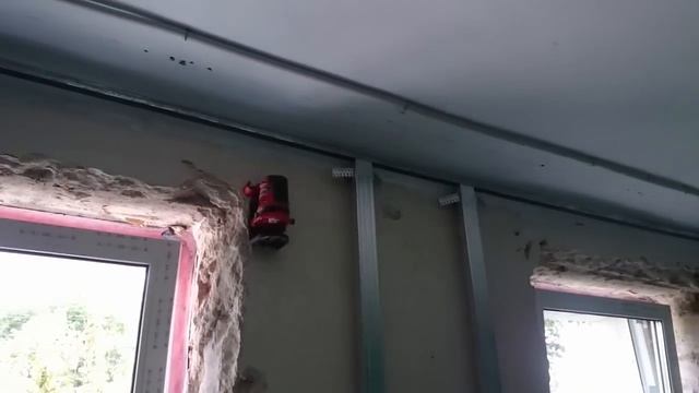 обшивка стен с окнами, вариант расположения профилей. Монтаж гипсокартона.